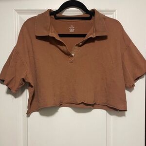 Cropped Polo Shirt